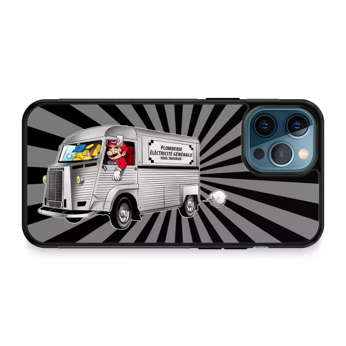 Coque pour téléphone portable iPhone 12 Pro Max Parodie Pokémon Une reconversion réussie... :) - Pikachu, Mario