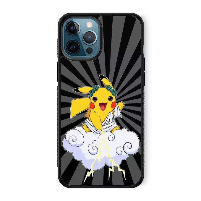 iPhone 12 Pro Max Phone Case Parody of Pokémon Pikachu et Zeus