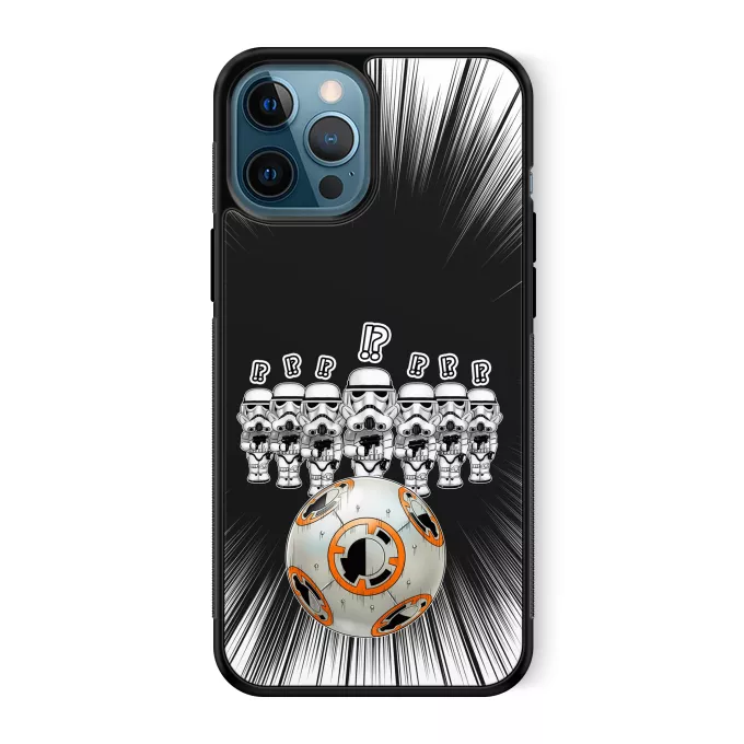 Custodia per iPhone 12 Pro Max Paoridia Star Wars BB-8 X Stormtroopers