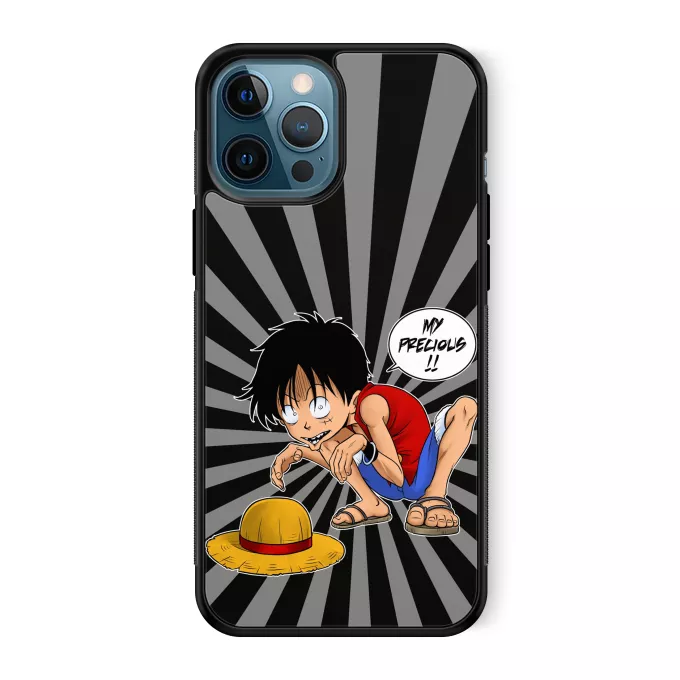iPhone 12 Pro Max Phone Case Parody of One Piece Luffy and Gollum - My Precious
