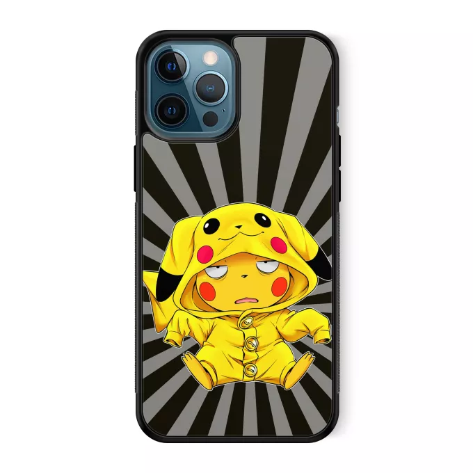 Estojo iPhone 12 Pro Max Paródia Pokémon Pikachu