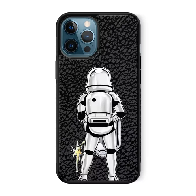 iPhone 12 Pro Max Phone Case Parody of Star Wars Imperial Stormtrooper