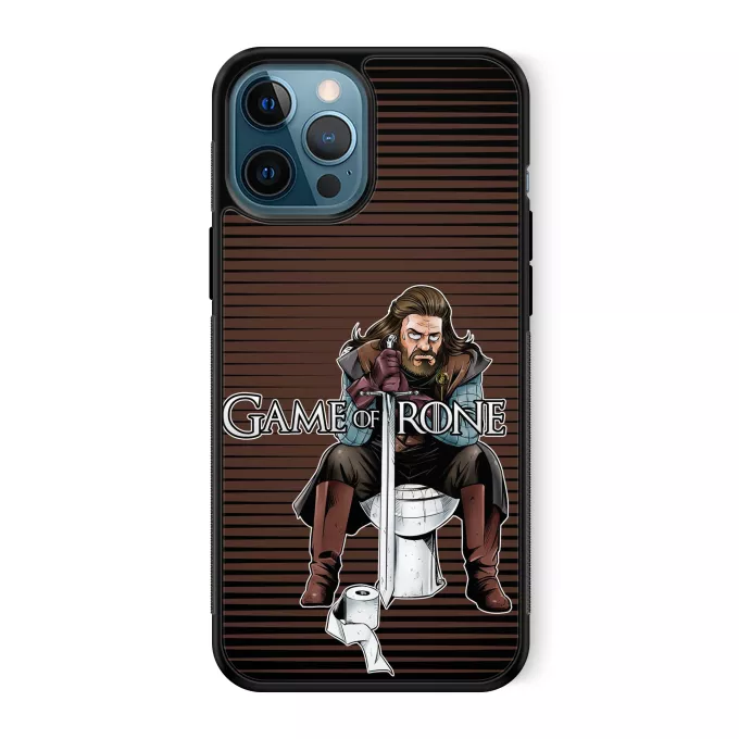 Coque pour téléphone portable iPhone 12 Pro Max Parodie Game of Thrones Game Of Trone... Euh... - Eddard Stark