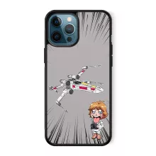 Cartoon SD Luke Skywalker Smartphone hoesje “Cartoon SD Luke Skywalker en X-Wing Mini Drone” – Star Wars parodie