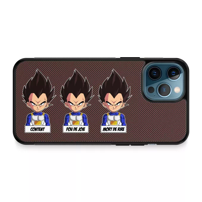 Coque pour téléphone portable iPhone 12 Pro Max Parodie Dragon Ball Z - DBZ Un jeu d'acteur de niveau princier - Végéta