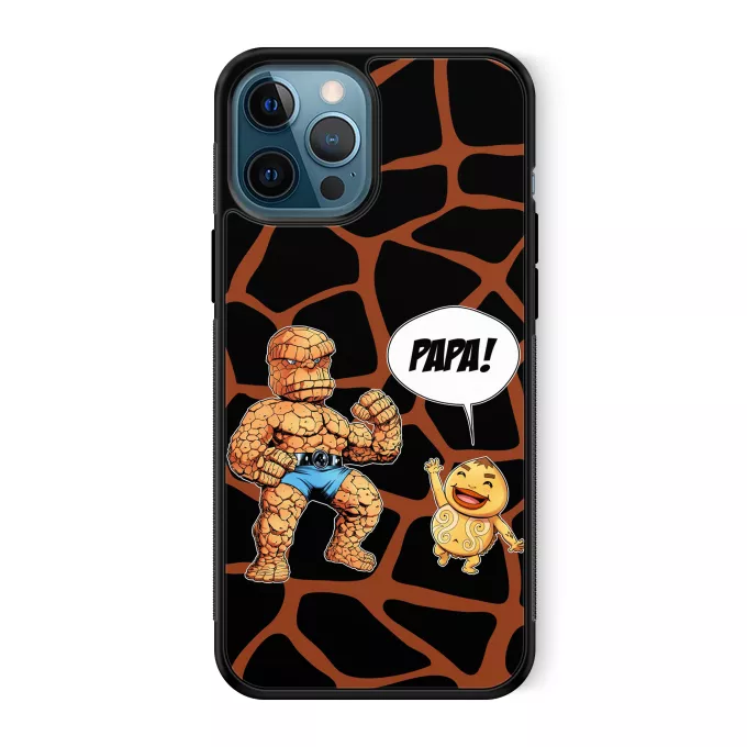 Coque pour téléphone portable iPhone 12 Pro Max Parodie Zelda Un papa solide comme un roc ! - La Chose des 4 Fantastiques et un Goron