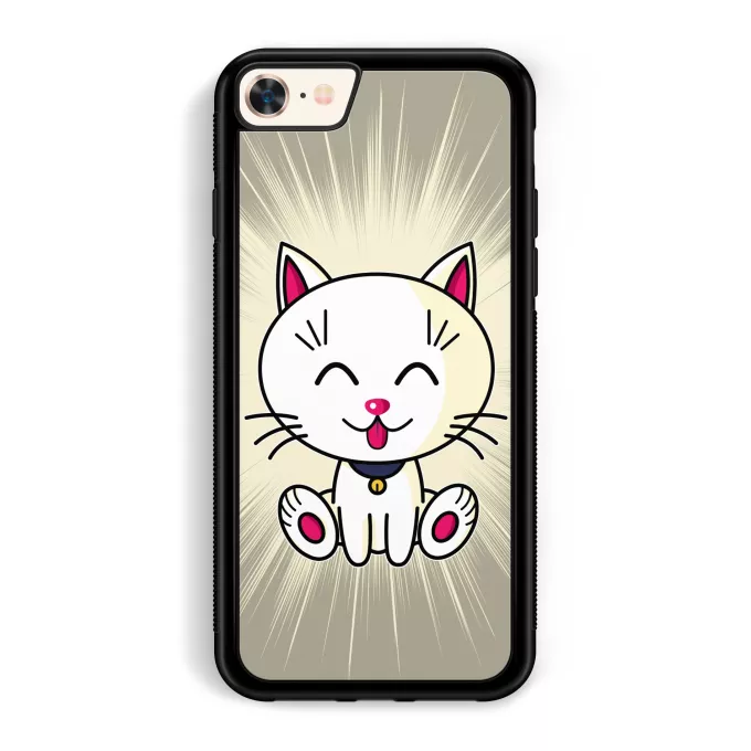 Coque pour téléphone portable iPhone 7 / 8 / SE2020 Parodie Kawaii Baby Cats Kawaii Baby Cat (blanc)