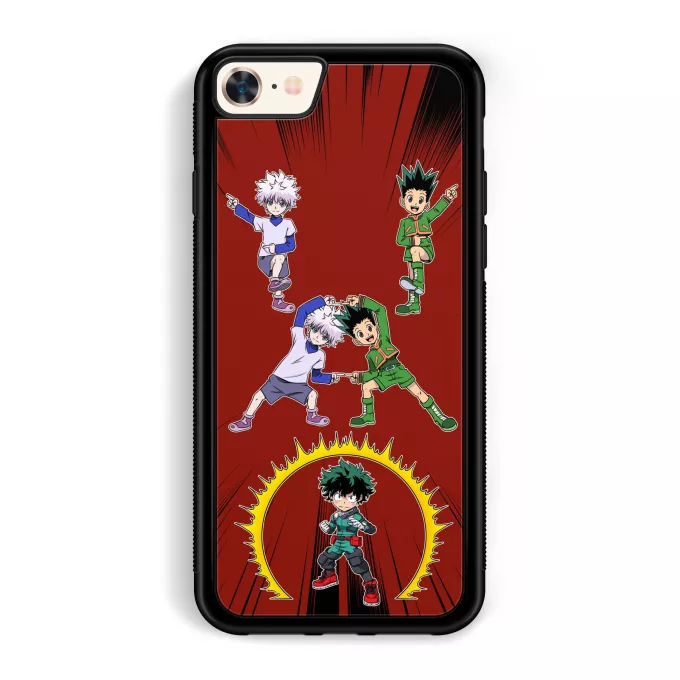 Fodral för iPhone 7 / 8 / SE2020 Parodi My Hero Academia Gon, Killua och Deku (Izuku Midoriya)