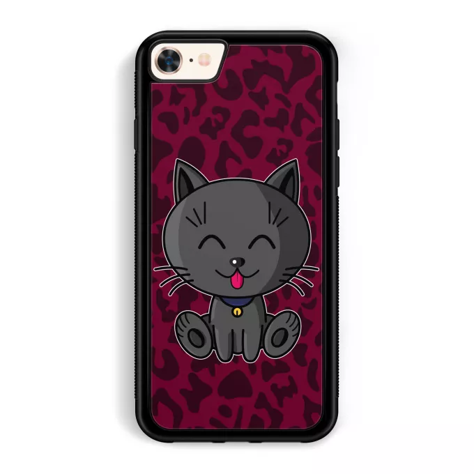 Coque pour téléphone portable iPhone 7 / 8 / SE2020 Parodie Kawaii Baby Cats Kawaii Baby Cat (Bleu)