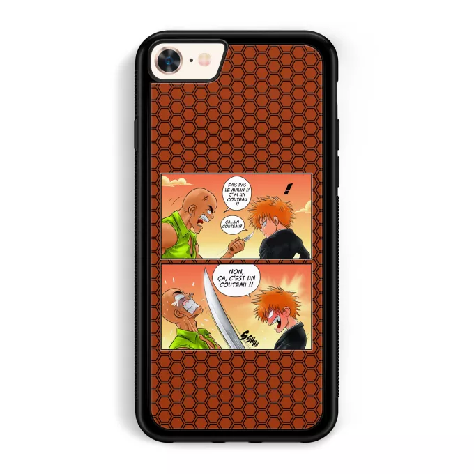 Coque pour téléphone portable iPhone 7 / 8 / SE2020 Parodie Bleach Non, ça c'est un couteau ! - Ichigo Kurosaki