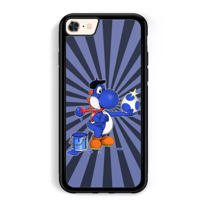 Custodia per iPhone 7 / 8 / SE2020 Paoridia Yoshi Yoshi blu