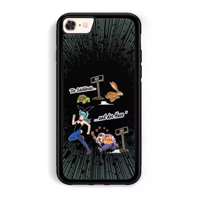 iPhone 7 / 8 / SE2020 Handyhülle Parodie auf Dragon Ball Bulma und Muten Roshi