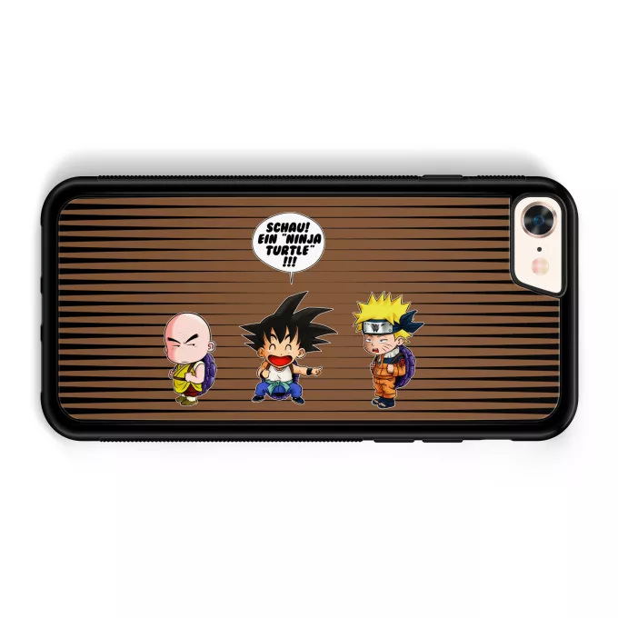 iPhone 7 / 8 / SE2020 Handyhülle Parodie auf Naruto Naruto und Son-Goku