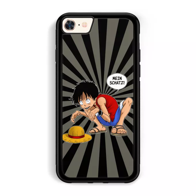 iPhone 7 / 8 / SE2020 Handyhülle Parodie auf One Piece Ruffy Hak Versioni und Gollum
