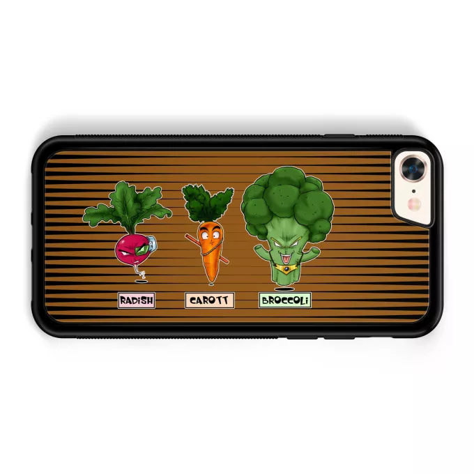 Funda para iPhone 7 / 8 / SE2020 Parodia Dragon Ball Z -DBZ Son Gokū, Raditz y Broly