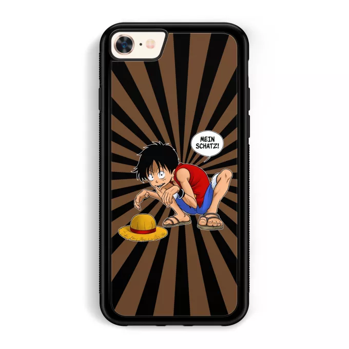 iPhone 7 / 8 / SE2020 Handyhülle Parodie auf One Piece Ruffy und Gollum