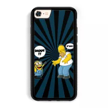 Homer Simpson Smartphone hoesje “Homer Simpson en Minion” – Minions parodie