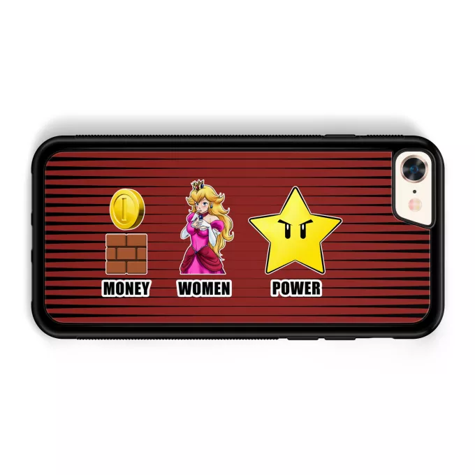 Funda para iPhone 7 / 8 / SE2020 Parodia Super Mario Mario - Women, Money and Power