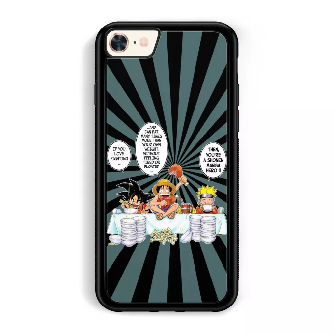 iPhone 7 / 8 / SE2020 Phone Case Parody of Naruto Son Goku, Naruto and Luffy