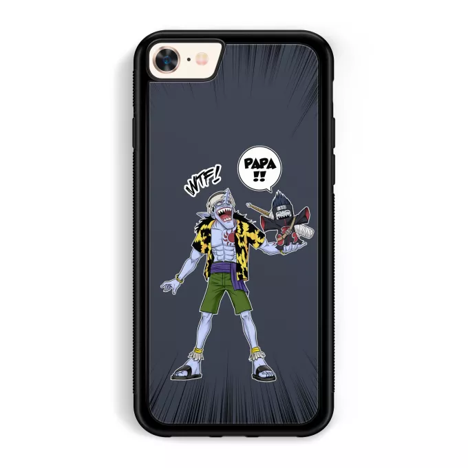 Coque pour téléphone portable iPhone 7 / 8 / SE2020 Parodie Naruto Papa... WTF !! - Arlong, Kisame