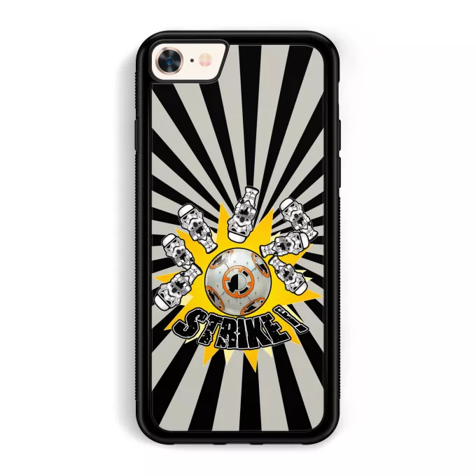 Funda para iPhone 7 / 8 / SE2020 Parodia Star Wars BB-8 y de los Stomtroopers