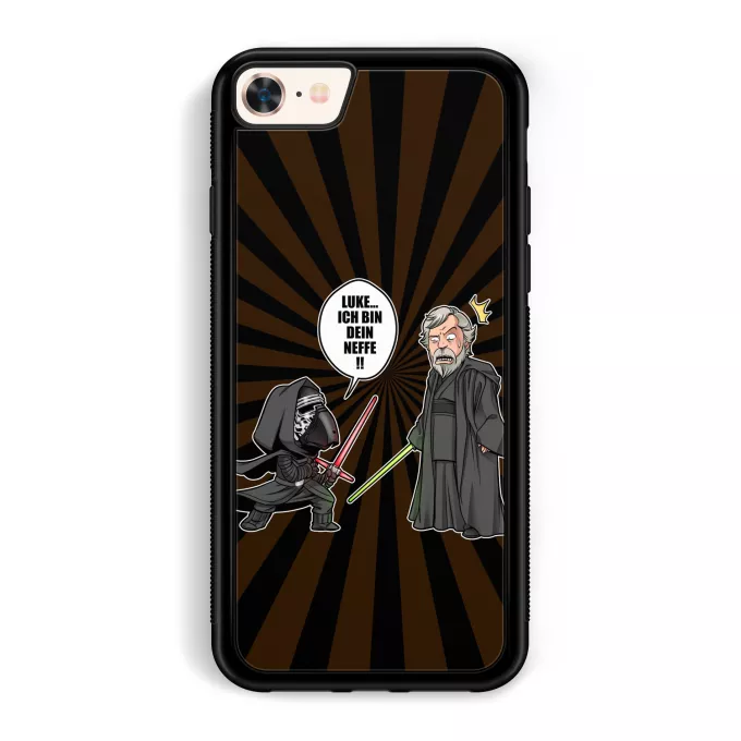 iPhone 7 / 8 / SE2020 Handyhülle Parodie auf Star Wars Kylo Ren und Luke Skywalker