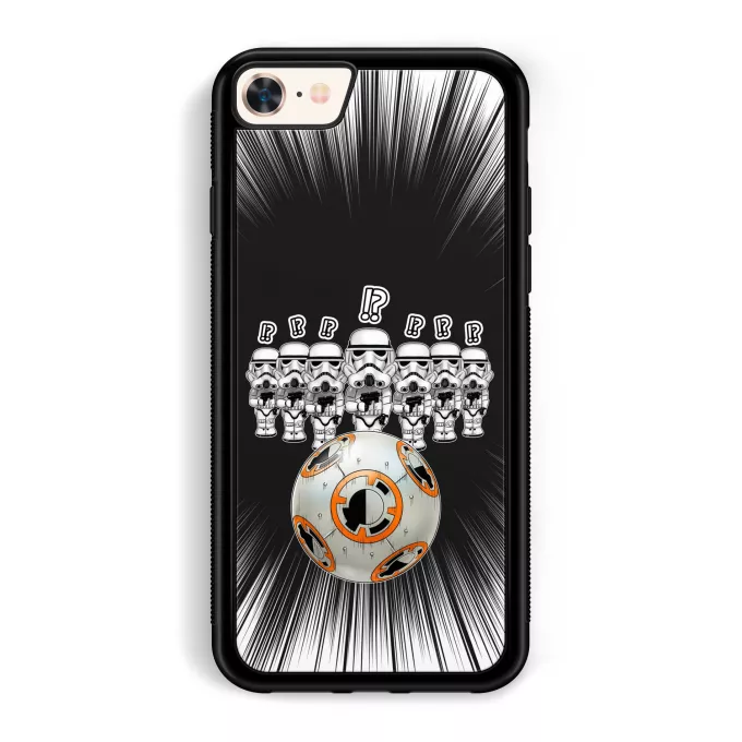 Custodia per iPhone 7 / 8 / SE2020 Paoridia Star Wars BB-8 X Stormtroopers