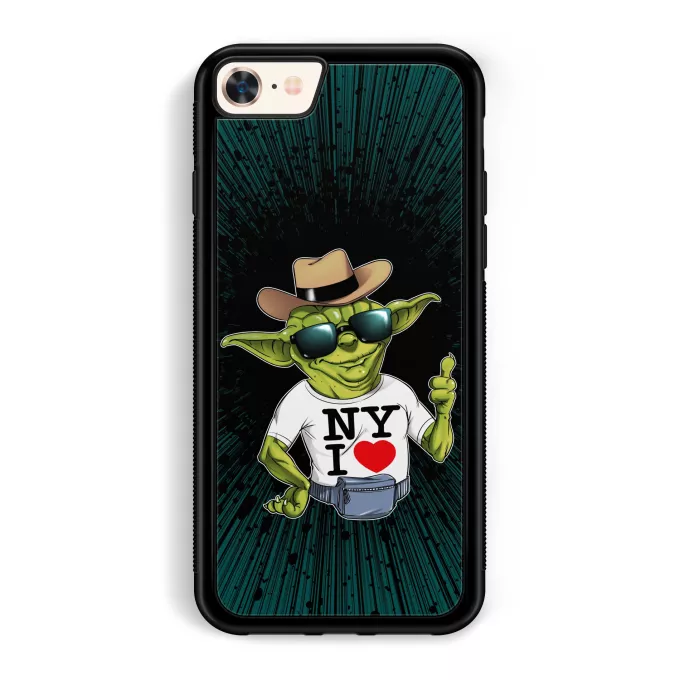 Fodral för iPhone 7 / 8 / SE2020 Parodi Stjärnornas krig Yoda - New York I Love
