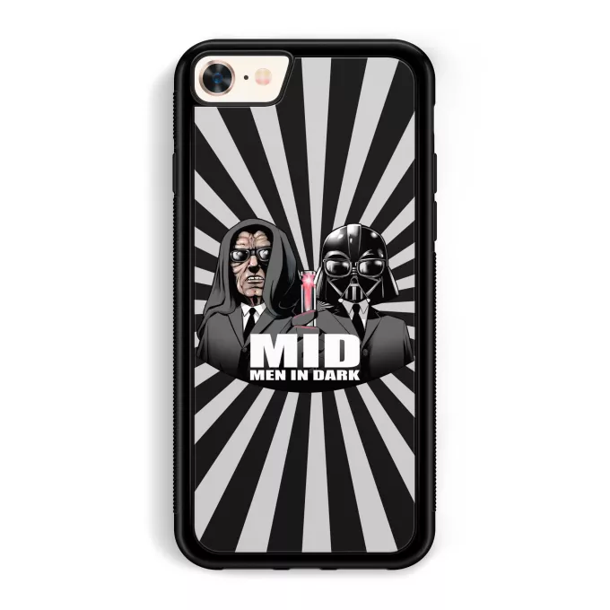 Funda para iPhone 7 / 8 / SE2020 Parodia Star Wars Dark Vader, Dark Sidious X MIB: Hombres de negro
