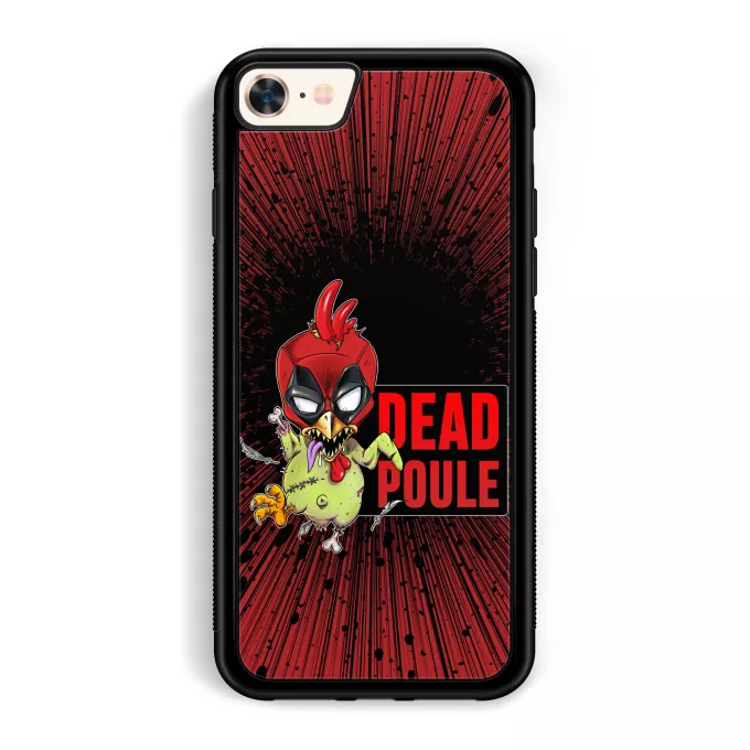 Coque pour téléphone portable iPhone 7 / 8 / SE2020 Parodie Deadpool Dead Poule - Deadpool ou Dead Poule