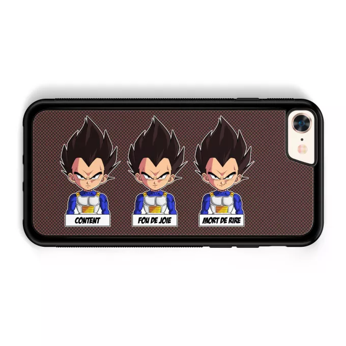 Coque pour téléphone portable iPhone 7 / 8 / SE2020 Parodie Dragon Ball Z - DBZ Un jeu d'acteur de niveau princier - Végéta