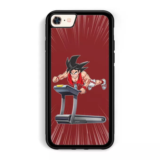 Coque pour téléphone portable iPhone 7 / 8 / SE2020 Parodie Dragon Ball Z - DBZ Saiyan Training ! - Sangoku
