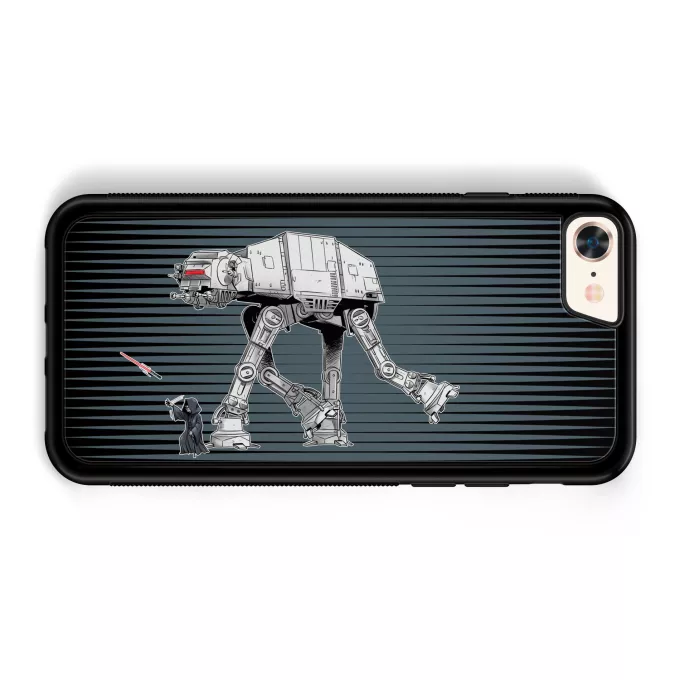 Custodia per iPhone 7 / 8 / SE2020 Paoridia Star Wars Palpatine aka Darth Sidious e il suo AT-AT cane robot