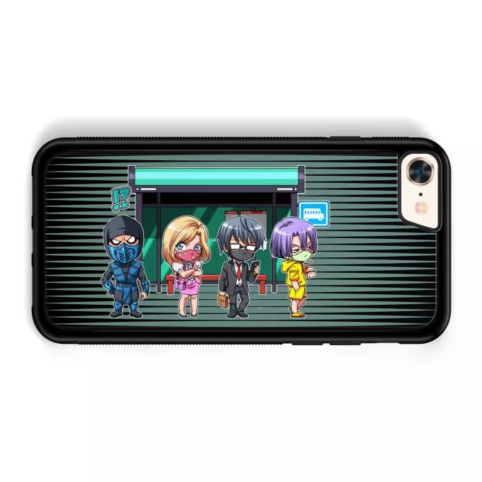 Custodia per iPhone 7 / 8 / SE2020 Paoridia Mortal Kombat Sub-Zero
