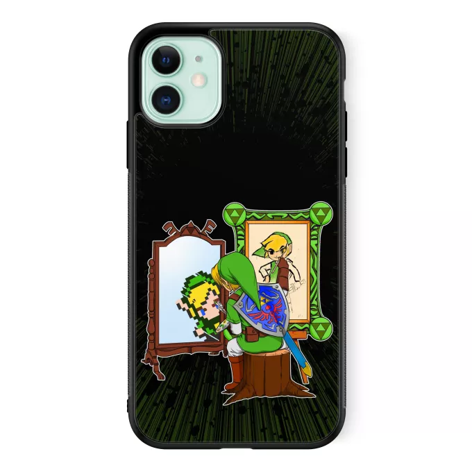 Estojo iPhone 11 Paródia Zelda Link - Norman Rockwell style