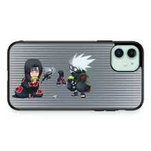 iPhone 11 Handyhülle (Schwarz) - Naruto Parodie - Itachi und Kakashi - Itachi und Kakashi (Printed in France)