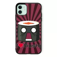Coque Téléphone Portable « I Love Sushi ! NOOOO !! » – Parodie Japon Culture