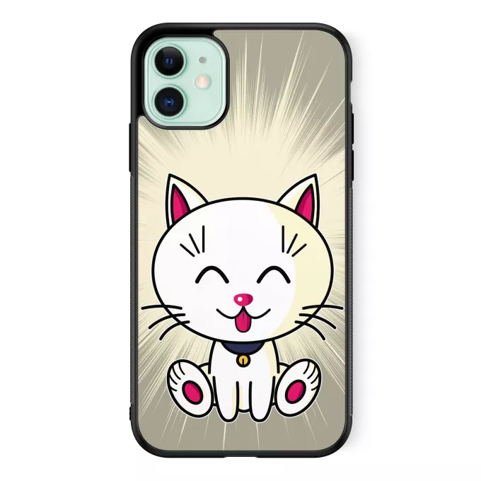 Coque pour téléphone portable iPhone 11 Parodie Kawaii Baby Cats Kawaii Baby Cat (blanc)