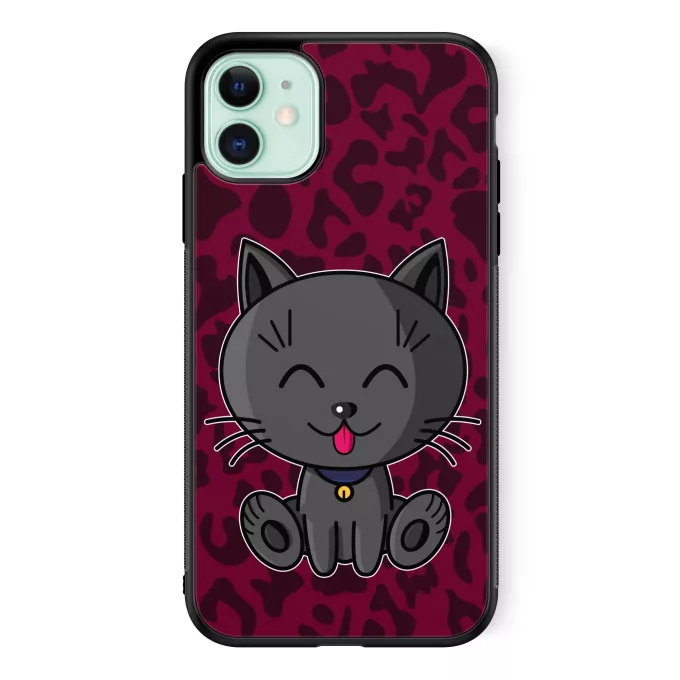 Coque pour téléphone portable iPhone 11 Parodie Kawaii Baby Cats Kawaii Baby Cat (Bleu)