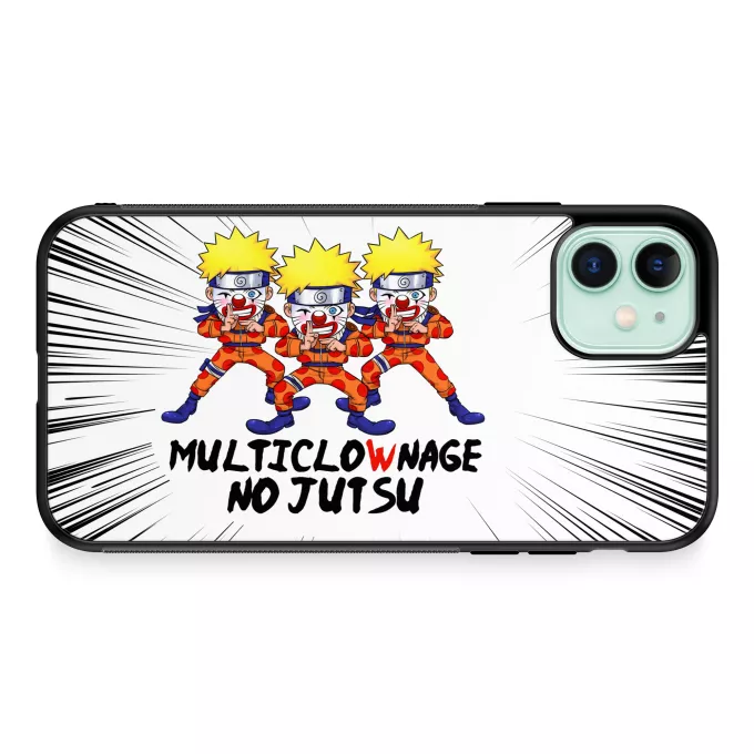 Coque pour téléphone portable iPhone 11 Parodie Naruto Multiclownage No Jutsu !! - Naruto Multiclonage