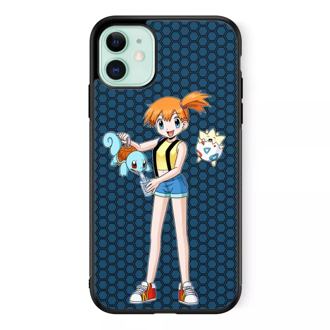 Fodral för iPhone 11 Parodi Pokémon Togepi, Squirtle och Misty