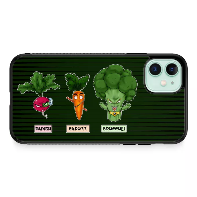 iPhone 11 Phone Case Parody of Dragon Ball Z - DBZ Son Goku, Broly and Vegeta