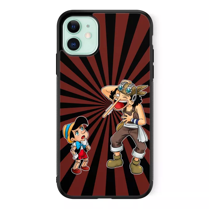 iPhone 11 Handyhülle Parodie auf One Piece Lysop und Pinocchio - Piniocchio