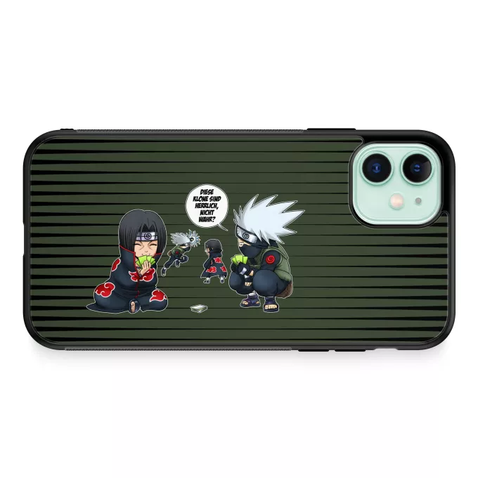 iPhone 11 Handyhülle Parodie auf Naruto Kakashi Hatake und Itachi Uchiwa
