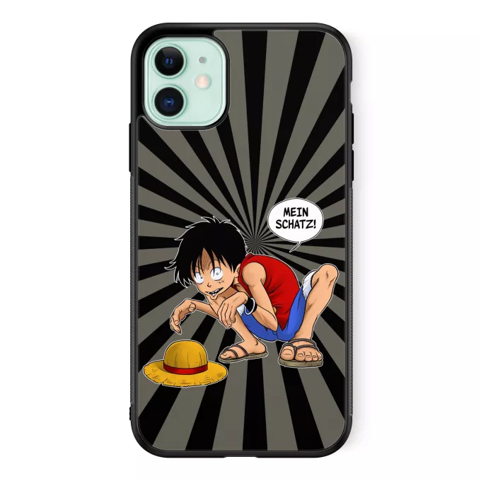 iPhone 11 Handyhülle Parodie auf One Piece Ruffy Hak Versioni und Gollum