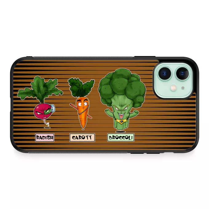 Funda para iPhone 11 Parodia Dragon Ball Z -DBZ Son Gokū, Raditz y Broly