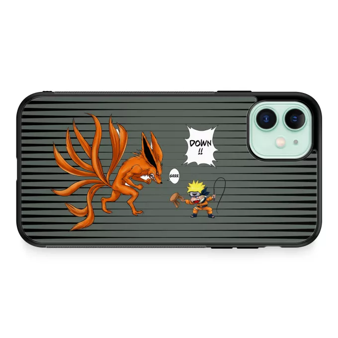 iPhone 11 Phone Case Parody of Naruto Naruto and Kyubi
