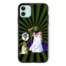 iPhone 11 mobile phone cover (Black) - Star Wars parody - Yoda and the God - Yoda and the God (Printed in France)