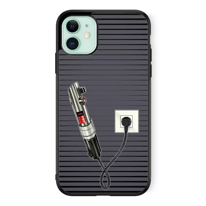 Fodral för iPhone 11 Parodi Stjärnornas krig Ljussabel