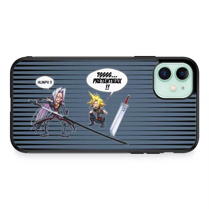 Coque pour téléphone portable iPhone 11 Parodie Final Fantasy VII - FFVII Prétentieux !! - Clad, Sephiroth